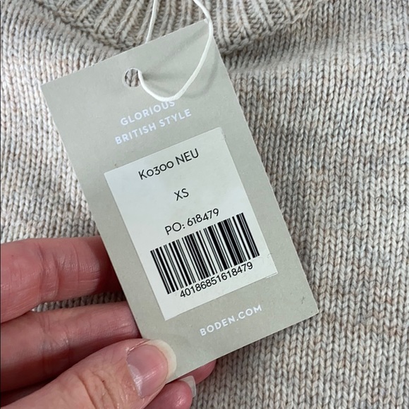 Boden NWT Mock Neck Fife Color Block Sweater XS - Picture 10 of 11